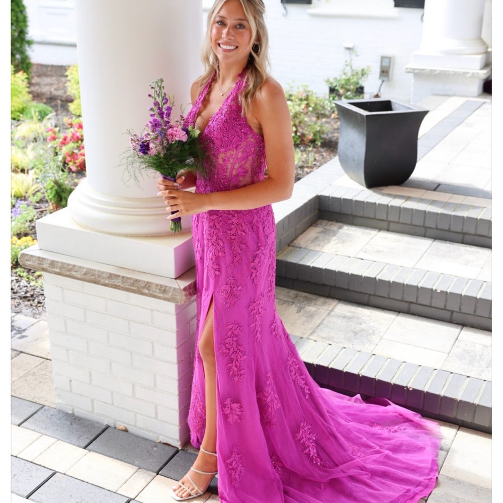 Sherri Hill Vibrant Purple Prom Dress